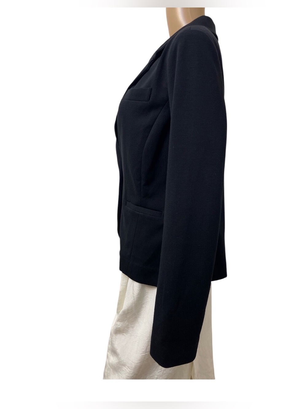 Spiegel Women's Black Knitted Blazer,10 - Picture 3 of 10